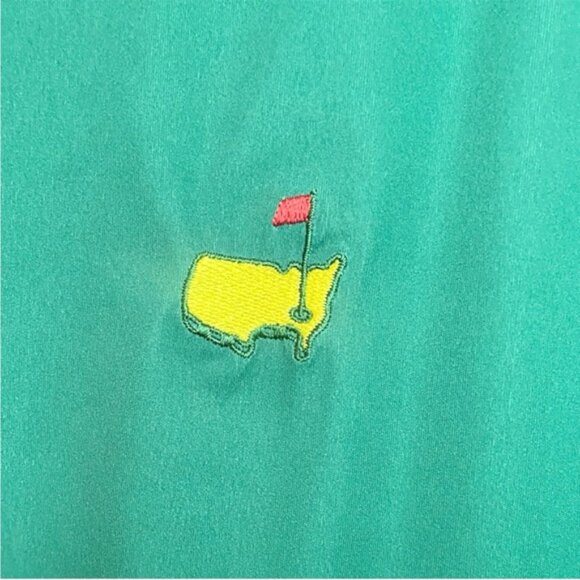 Masters Tech Green 1/4 Zip Performance Pullover Lined Windbreaker Jacket Large - Picture 5 of 13